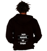 Kein Mensch ist illegal – Stacheldraht...