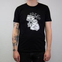 Punktoo – Faultier Kapuzen-Zipper, schwarz