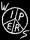 Wipers – Logo Kapuzen-Zipper, schwarz
