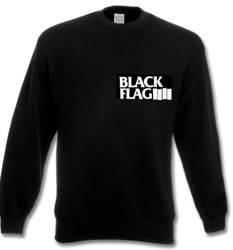 Black Flag – Logo Pocketprint Sweatshirt, schwarz