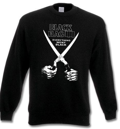 Black Flag – Everything went Black Sweatshirt, schwarz