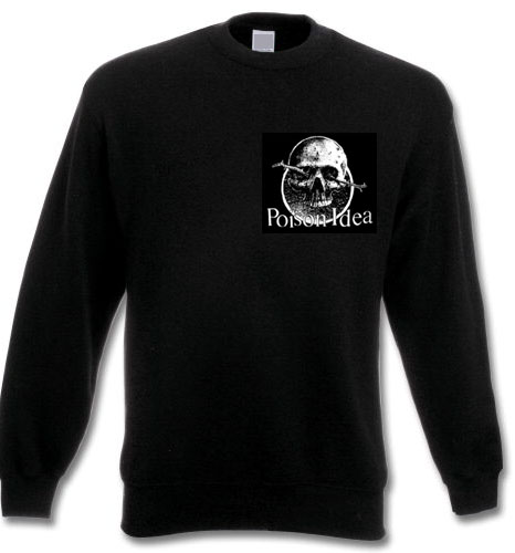 Poison Idea – Skull Pocketprint Sweatshirt, schwarz