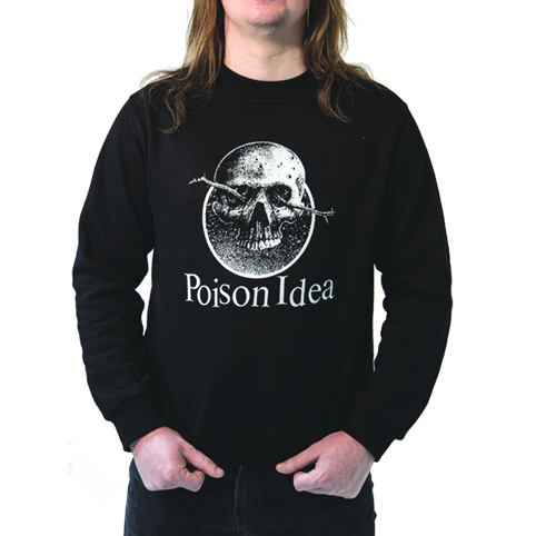Poison Idea – Skull Sweatshirt, schwarz